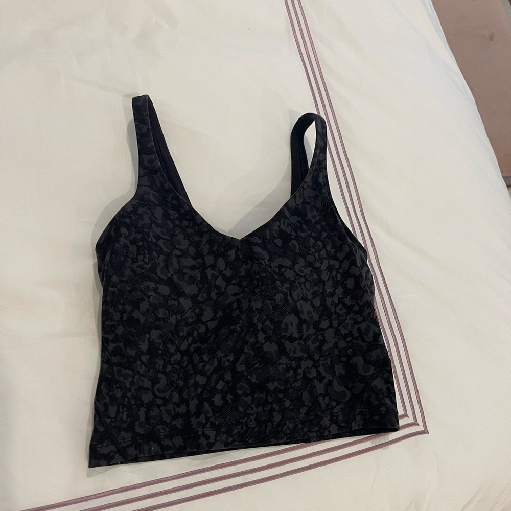 Lulu lemon black printed align tank